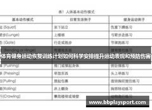 体育健身运动恢复训练计划如何科学安排提升运动表现和预防伤害